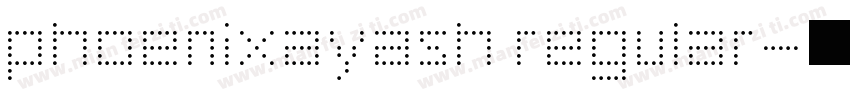 phoenixayash regular字体转换